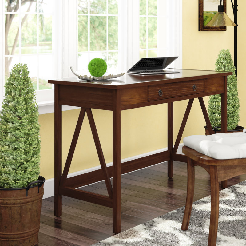 Andover Mills Wood Writing Desk & Reviews Wayfair